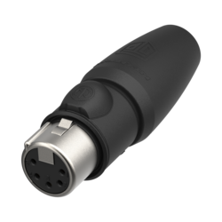 Neutrik NC5FX1-TOP 5 Pole Female Cable Connector, TRUE OUTDOOR PROTECTION (TOP), Gold Contacts