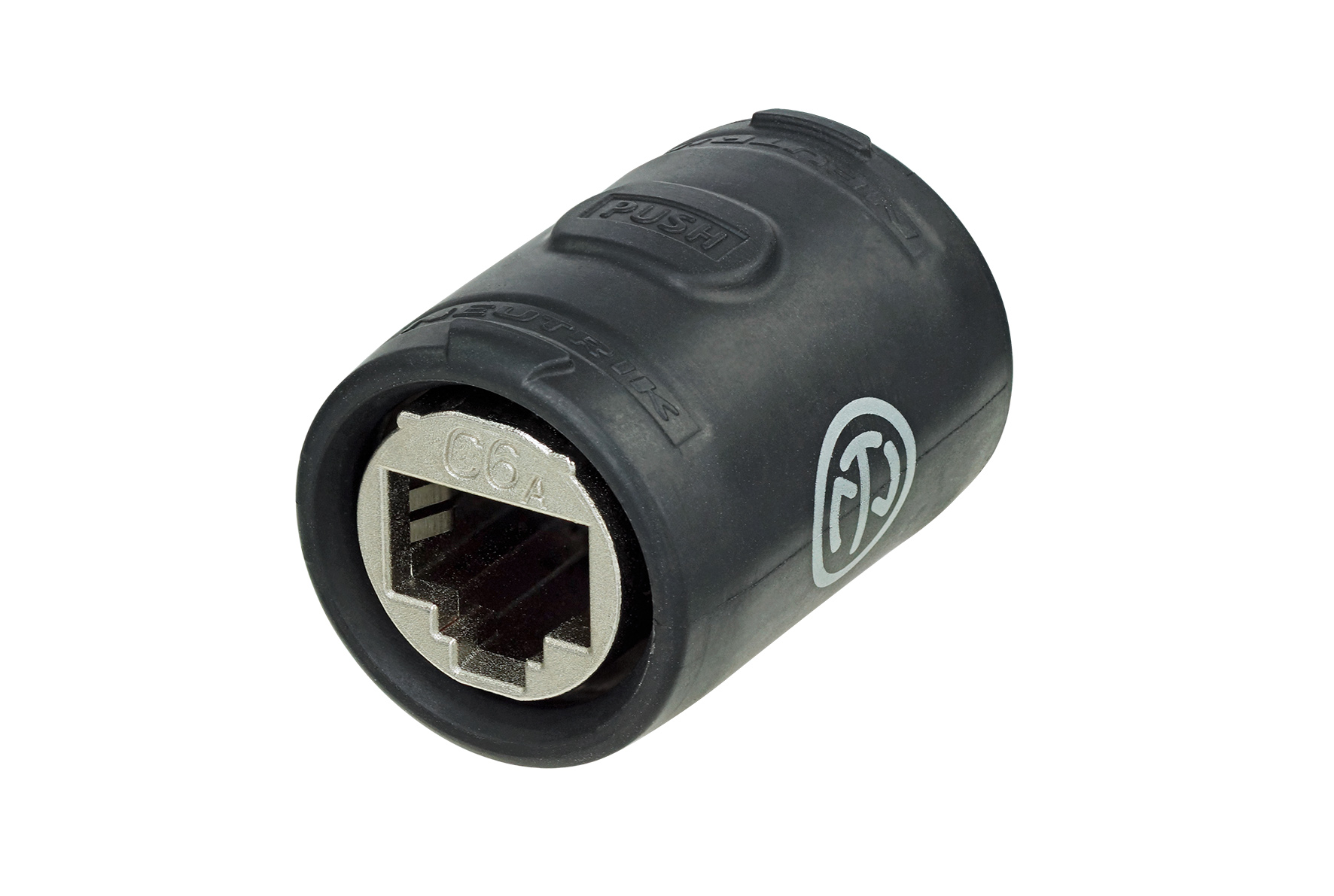 Neutrik NE8FFX6-W EtherCON CAT6A Feedthrough Coupler For Cable Extensions