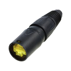 Neutrik NE8MX-B-1 Cable Connector Carrier, Black Chromium Shell, Chuck And Boot