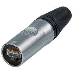Neutrik NE8MX6 EtherCON CAT6A Cable Connector Self-Termination, For Insulation Diameter > 1.1 mm, Nickel Plating