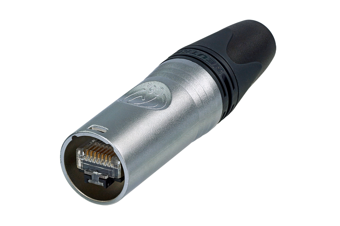 Neutrik NE8MX6 EtherCON CAT6A Cable Connector Self-Termination, For Insulation Diameter > 1.1 mm, Nickel Plating