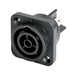 Neutrik NAC3FPX-TOP Appliance Outlet Connector, 1/4" Flat Tab Terminals