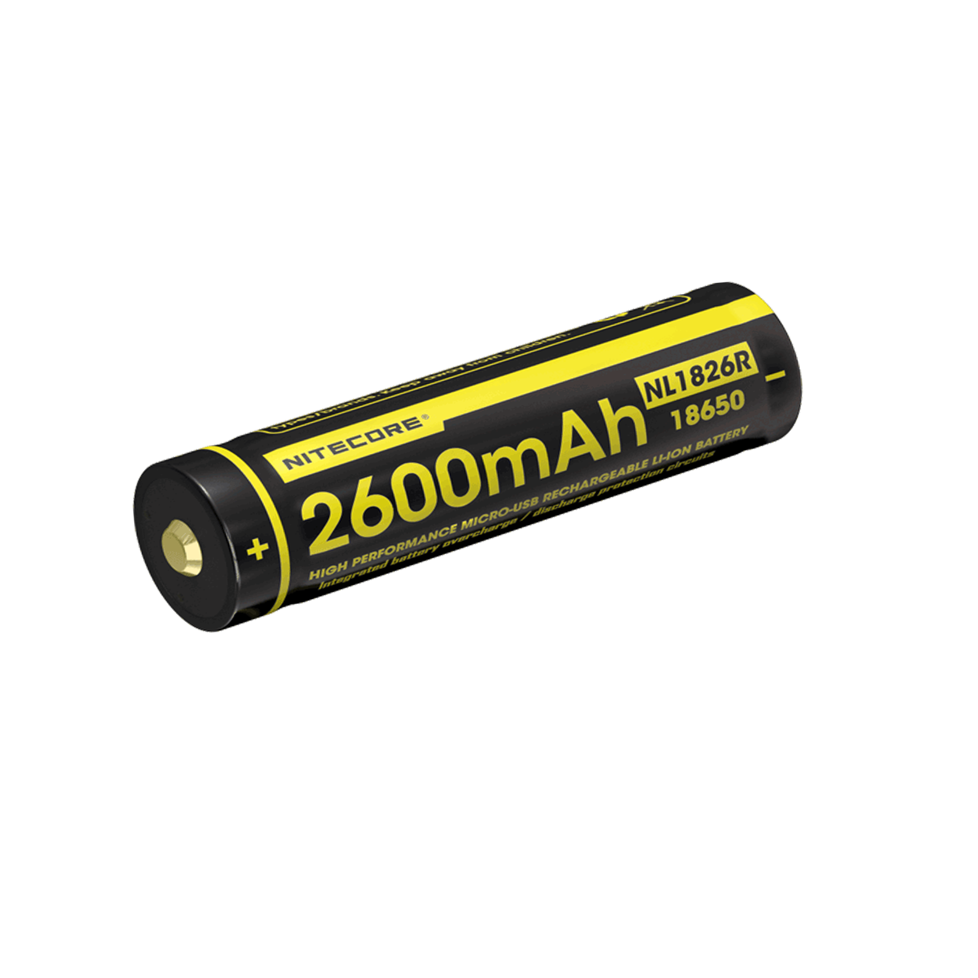 Nitecore NL1826R 2600mAh USB-C Rechargeable 18650 Battery