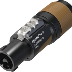 Neutrik NL2FXX-W-S 2 Pole SpeakON Cable Connector, Screw Terminal Assembly, Chuck Type Strain Relief For Cable Diameters 6-12 mm