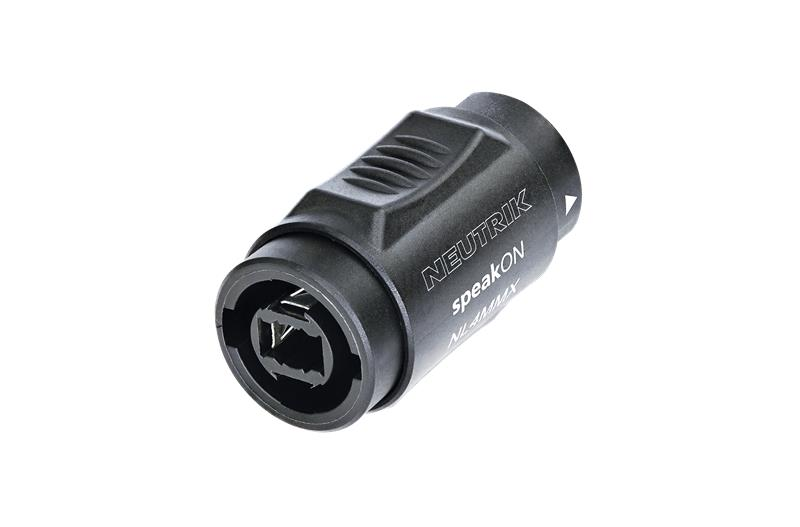Neutrik NL4MMX Lockable 4 Pole SpeakON Adapter