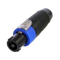 Neutrik NLT4FXX-BAG 4 Pole Female Cable Connector, Black Metal Housing, Chuck Type Strain Relief