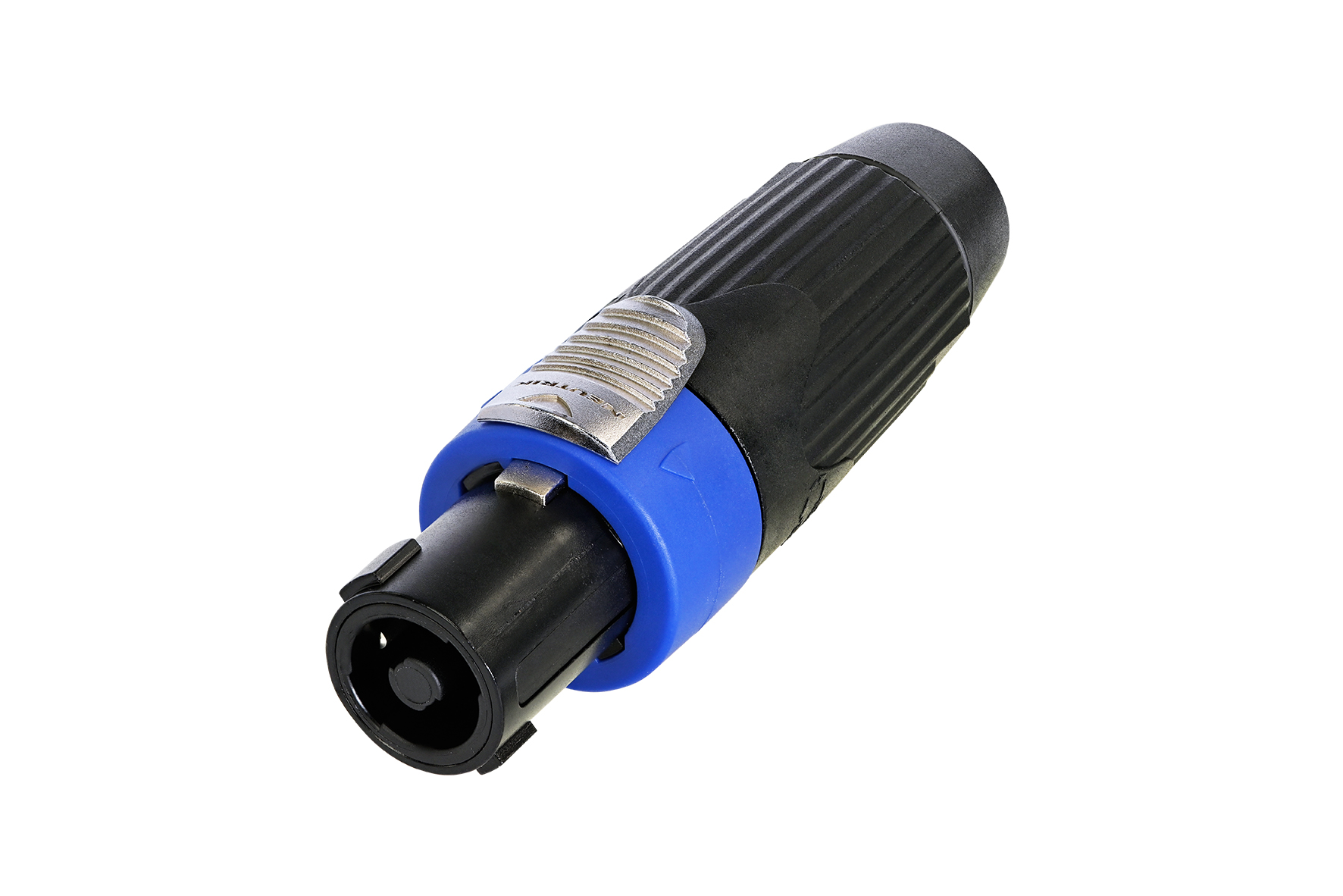 Neutrik NLT4FXX-BAG 4 Pole Female Cable Connector, Black Metal Housing, Chuck Type Strain Relief