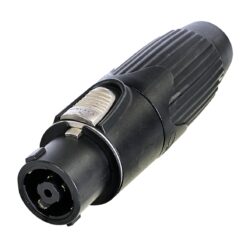 Neutrik NLT8FXX-BAG 8 Pole Female Cable Connector, Metal Housing, Chuck Type Strain Relief, Solder Contacts