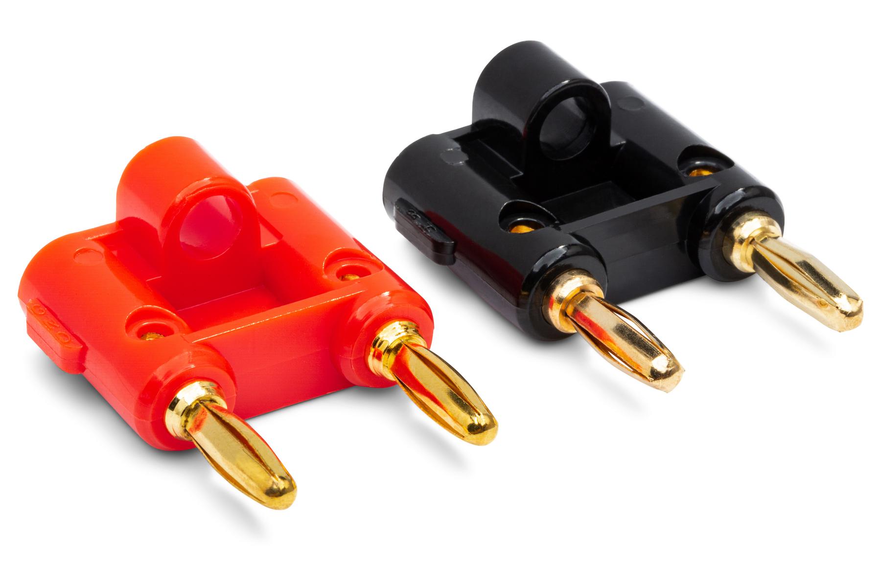 Hosa BNA-100 Connector, Dual Banana, 2 pc