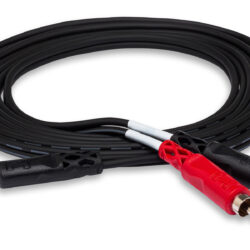 Hosa CMR-2xx Stereo Breakout, 3.5 mm TRS to Dual RCA