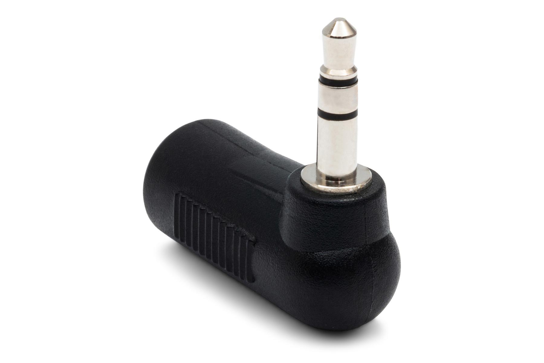 Hosa GMP-272 Right-angle Adapter, 3.5 mm TRS to 3.5 mm TRS