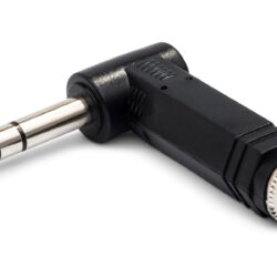 Hosa GPP-273 Right-angle Adapter, 1/4 in TRS to Same