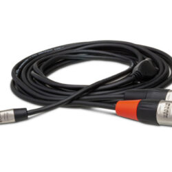 Hosa HMX-003Y Pro Stereo Breakout, REAN 3.5 mm TRS to Dual XLR3M, 3 ft