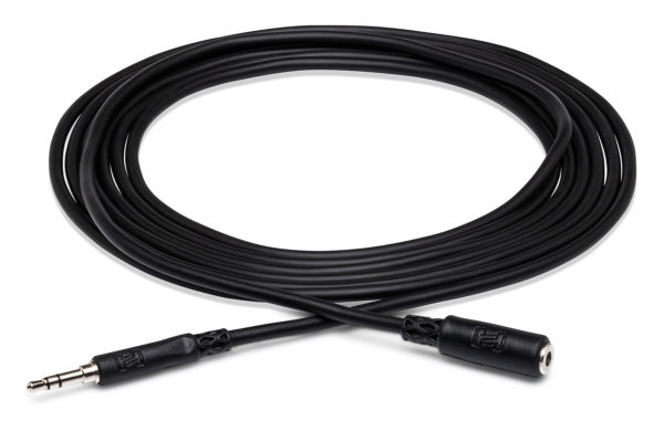 Hosa MHE-125 Headphone Extension Cable, 3.5 mm TRS to 3.5 mm TRS, 25 ft