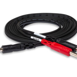 Hosa STP-202 Insert Cable, 1/4 in TRS to Dual 1/4 in TS, 2 m