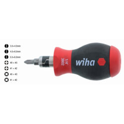 Wiha 38090 14inOne SoftFinish Stubby Multi-Bit Driver