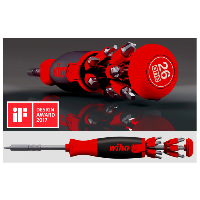 Wiha 77792 14 Piece Ultra Driver 26-in-1 Industrial Bit Holder Set - Image 4