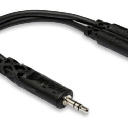 Hosa YMM-232 Y Cable, 3.5 mm TRS to Dual 3.5 mm TRSF