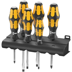 Wera 932/6 Screwdriver set Kraftform Wera: Chiseldriver and rack