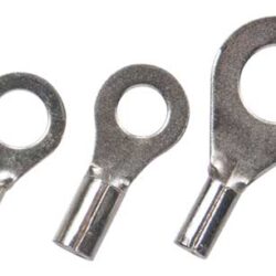 JT&T 91007C 16-14 AWG High-Temp, Non-Insulated, Ring Terminals, #8 Stud