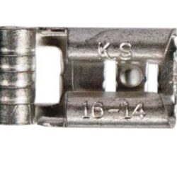 JT&T 1115C 16-14 AWG Non-Insulated, Flag Terminals, Female, .187 Tab