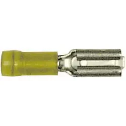 JT&T 2093H 26-24 AWG Yellow Nylon Insulated Female Disconnect Terminals, .110 Tab
