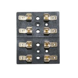 JT&T 2450F Four Position Glass Fuse Block, 30A, 32V