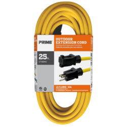 Prime EC500825 25ft 12/3 SJTW Outdoor Extension Cord