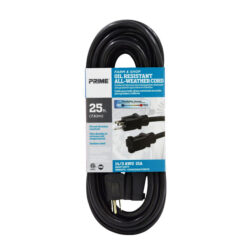 Prime EC532725 25ft 14/3 SJTOW Farm & Shop Oil Resistant Extension Cord