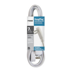 Prime EC920607 7ft 16/2 SPT-2 SnugPlug® 3-Outlet Household Extension Cord