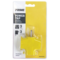 Prime PBAD0200 3-Outlet 90° Power Block Adapter