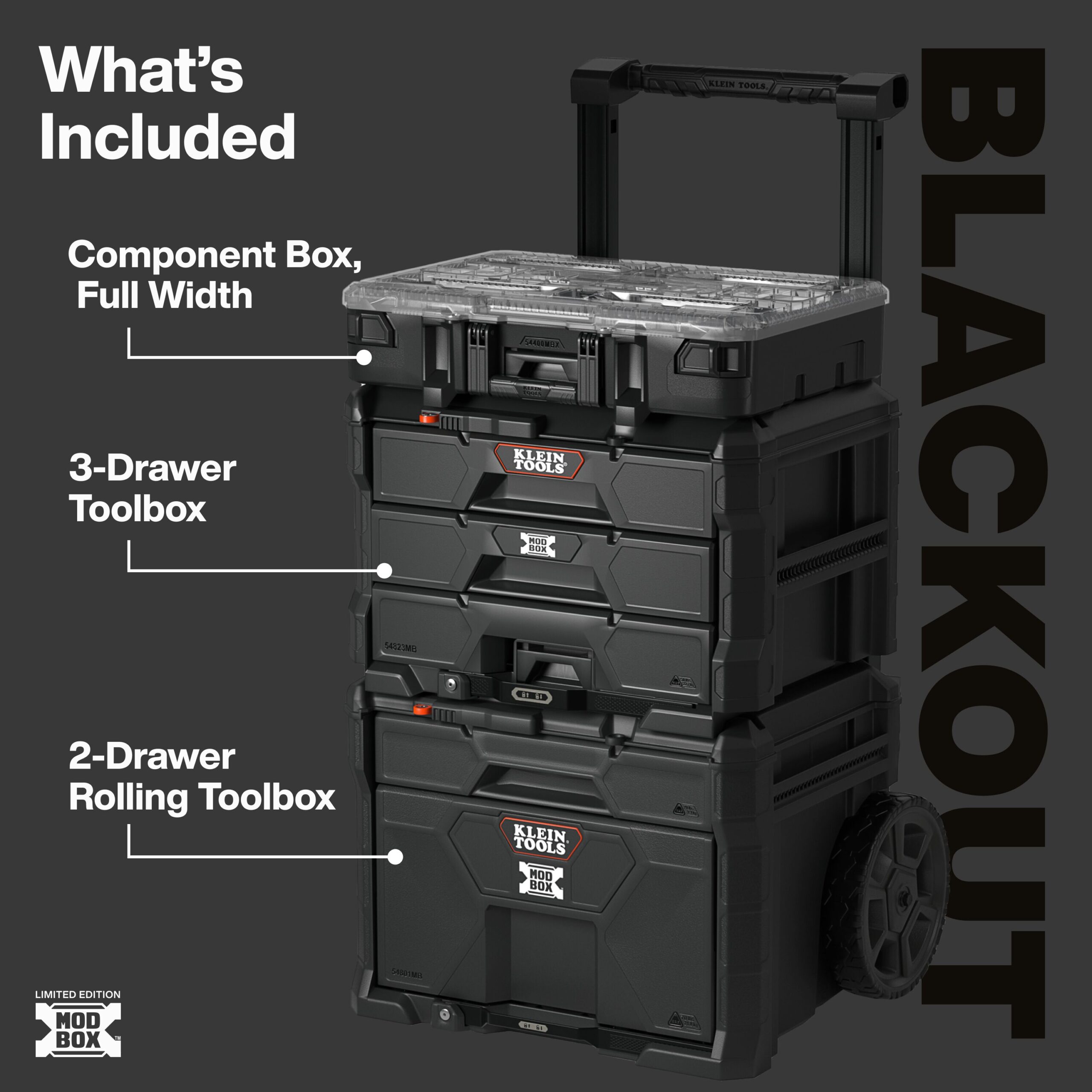 Klein Tools 548BLKSTK MODbox™ Blackout 3-Piece Set - Image 2