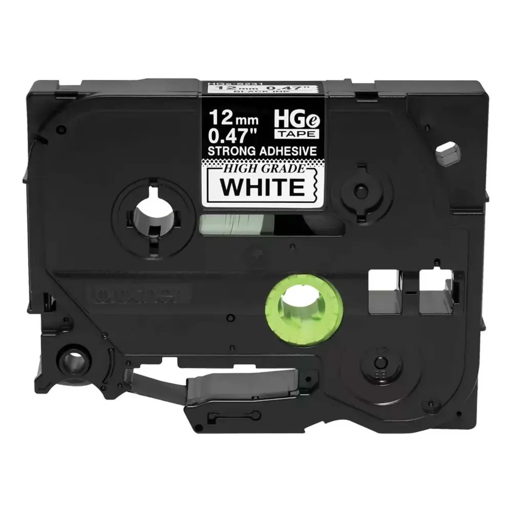 Brother HGeS2315PK BLACK on WHITE HGe Tape-EX Strength, 5PK .47''