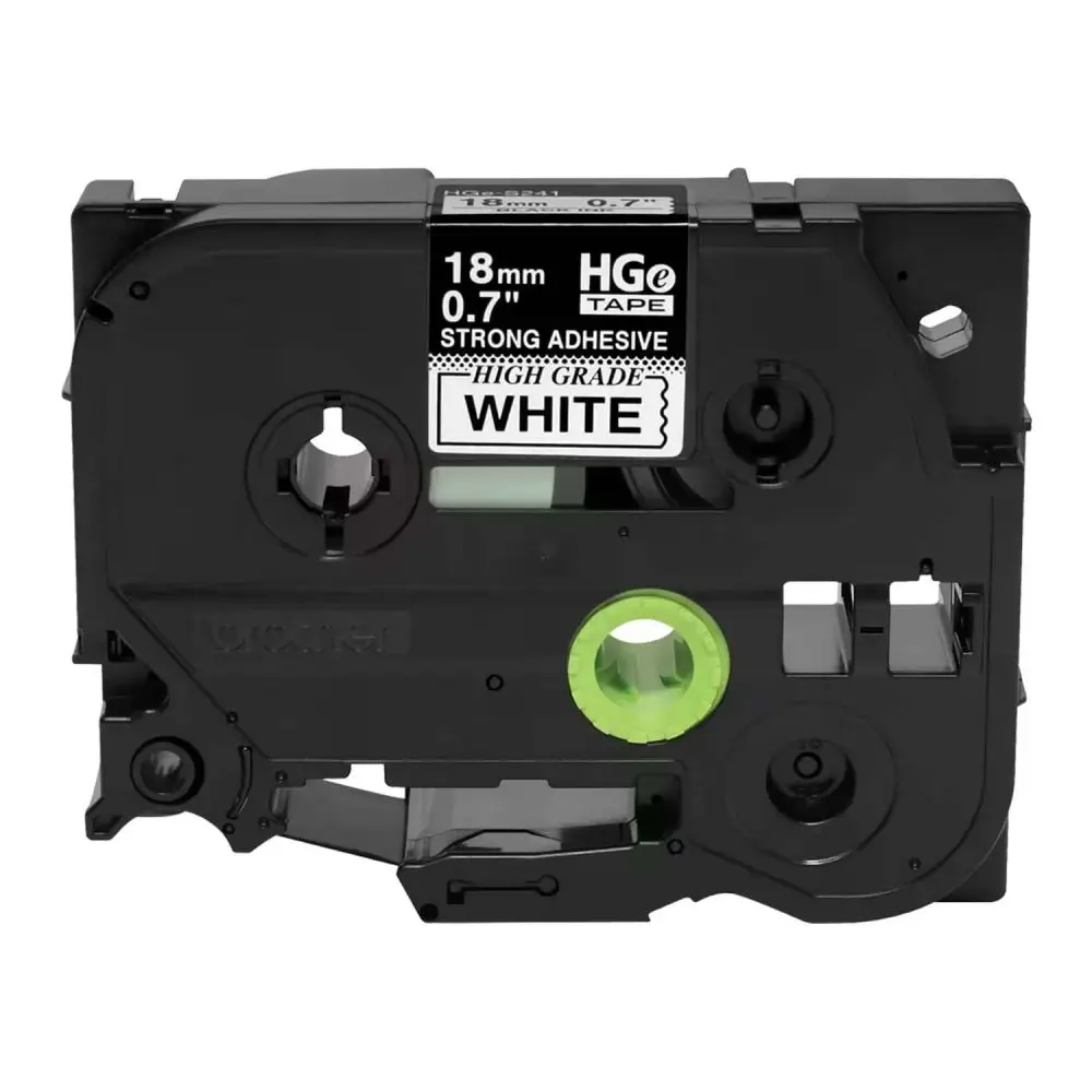 Brother HGeS2415PK BLACK on WHITE HGe Tape-EX Strength, 5PK, .7''